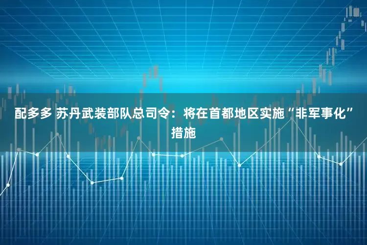 配多多 苏丹武装部队总司令：将在首都地区实施“非军事化”措施
